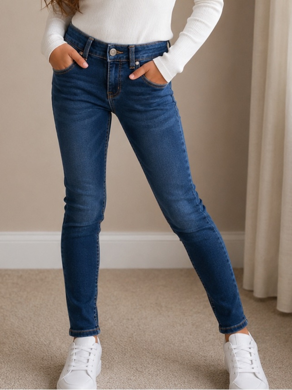 wonder nation dark blue super skinny jeans